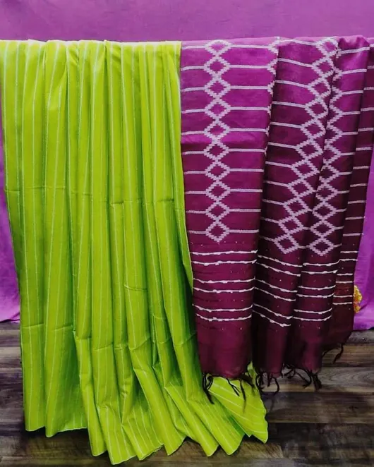 Graceful Handwoven Kota Silk Saree – Lightweight Elegance with a Subtle Sheen